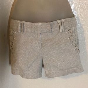 Cynthia Steffens blue and white shorts size 2